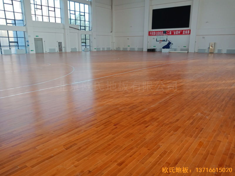 烏蘭浩特興安盟公安局運(yùn)動(dòng)地板施工案例