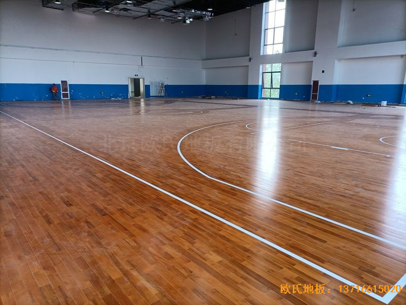 江蘇宿遷富民路學(xué)校體育木地板鋪設(shè)案例