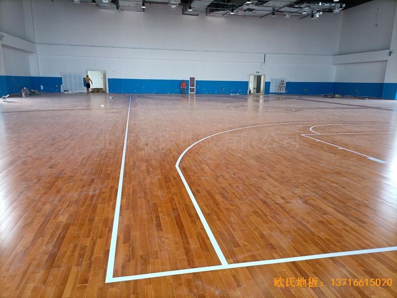 江蘇宿遷富民路學(xué)校體育木地板鋪設(shè)案例