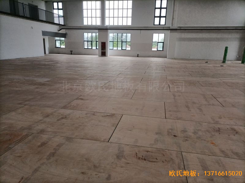 江蘇宿遷運(yùn)河路學(xué)校體育木地板鋪裝案例