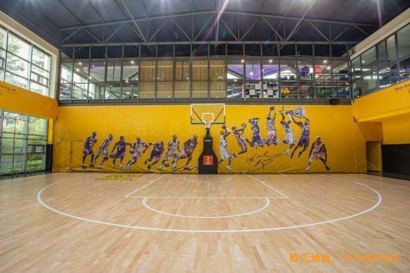 江蘇揚州海蘭德瓊花籃球館體育地板鋪設案例