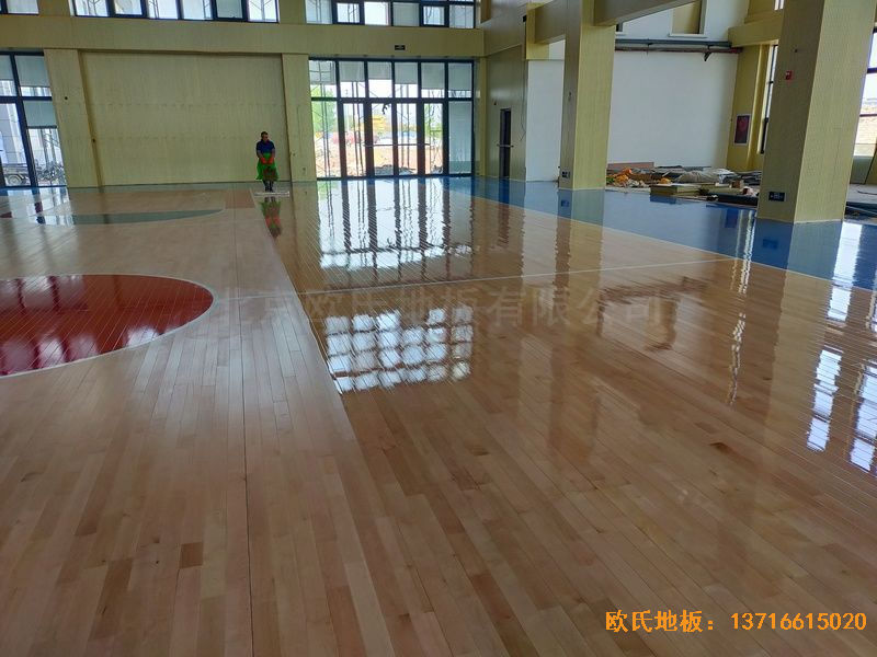 江蘇連云港消防隊(duì)運(yùn)動(dòng)地板鋪裝案例