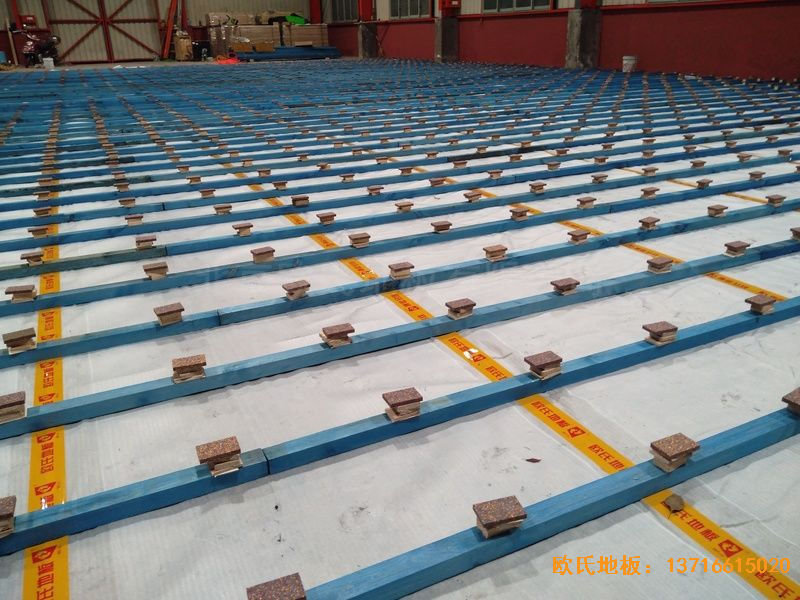 湖南長沙雨花區(qū)78號球館體育地板安裝案例