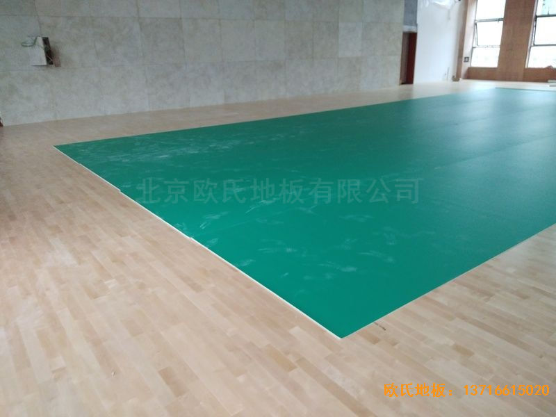 遵義仁懷市茅臺(tái)文體中心運(yùn)動(dòng)木地板安裝案例