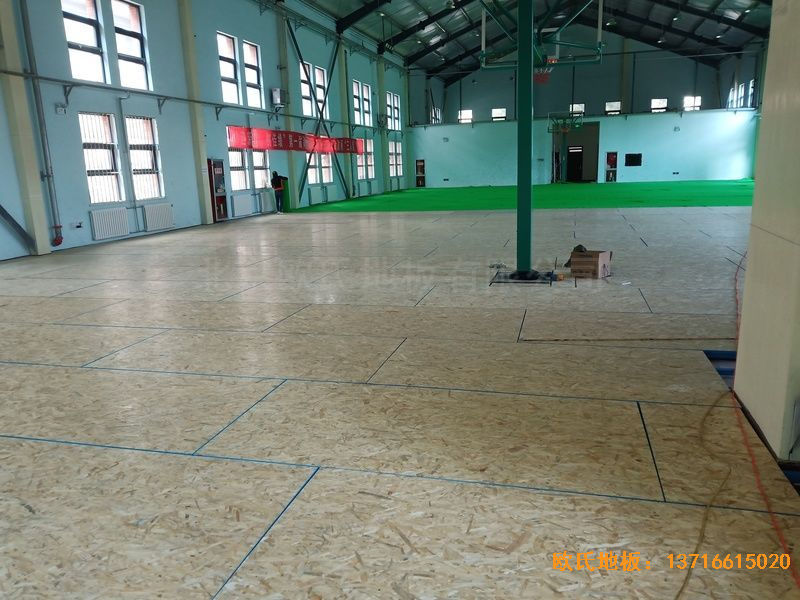 青海西寧市城西區(qū)新寧路18號中國科學(xué)院體育地板施工案例