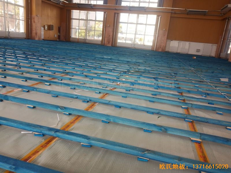 北京大興區(qū)團(tuán)河路98號(hào)運(yùn)動(dòng)地板安裝案例