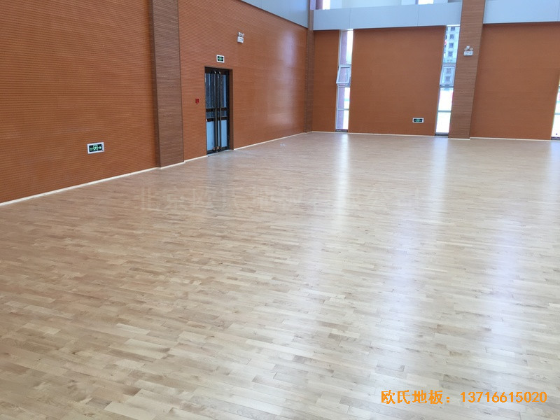 山西晉中榆次區(qū)寇村小學(xué)運(yùn)動館體育地板安裝案例1