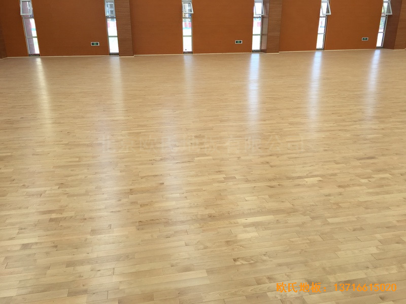 山西晉中榆次區(qū)寇村小學(xué)運(yùn)動館體育地板安裝案例2