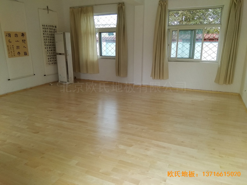 徐州北供電車(chē)間休閑館體育木地板施工案例3