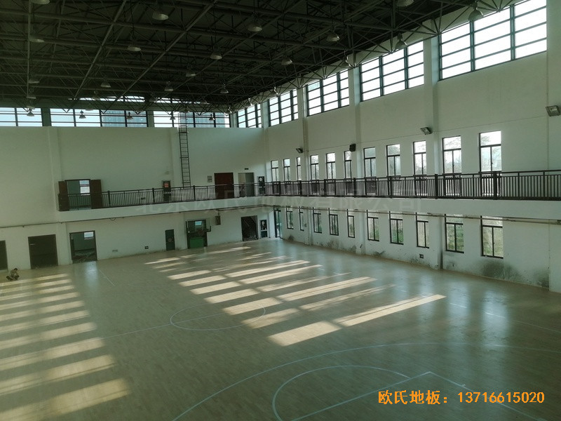 杭州建德籃球館運動地板安裝案例4