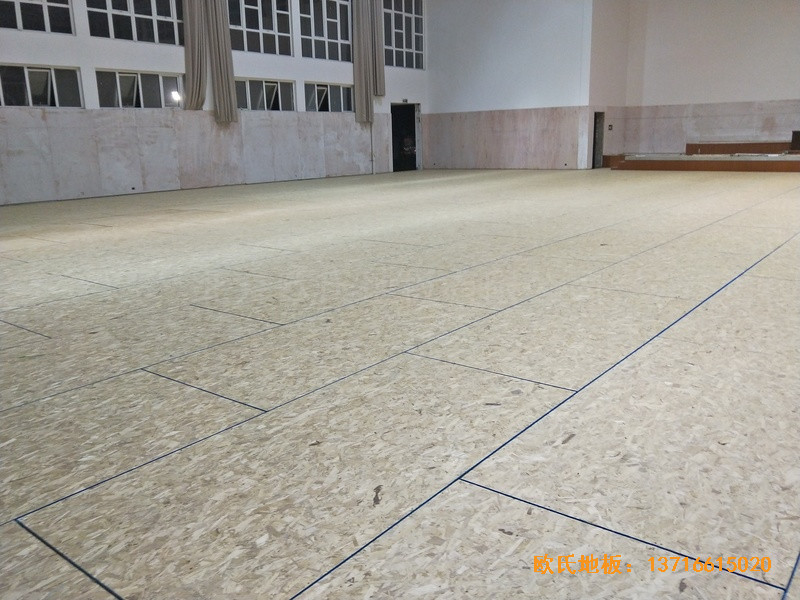 江蘇宿遷消防支隊籃球館體育地板鋪設(shè)案例2