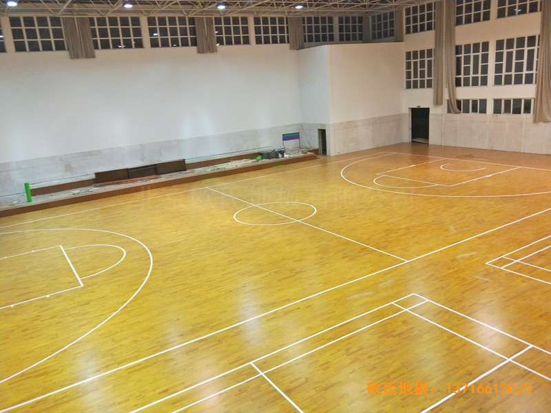 江蘇宿遷消防支隊籃球館體育地板鋪設(shè)案例3