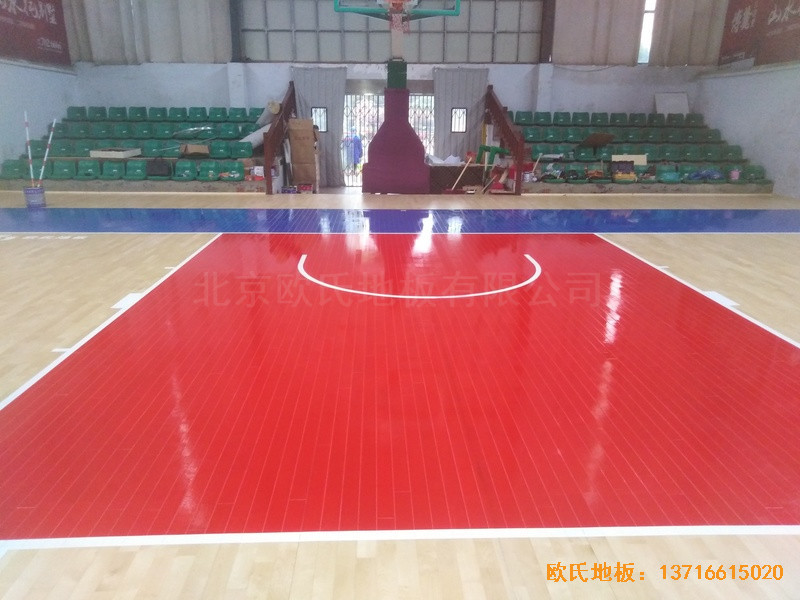 江西宜春公路局體育館體育木地板鋪裝案例5