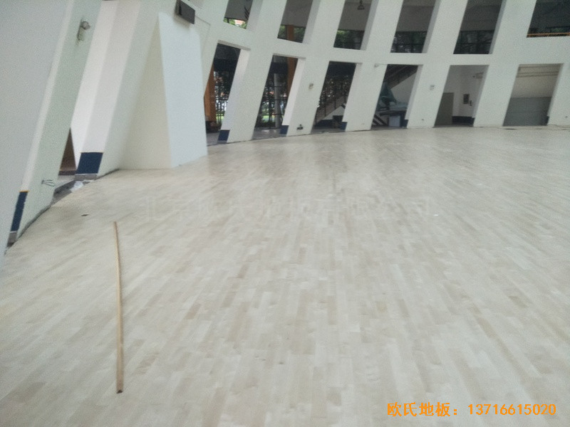 浙江寧波諾丁漢大學(xué)體育館運動木地板鋪設(shè)案例3