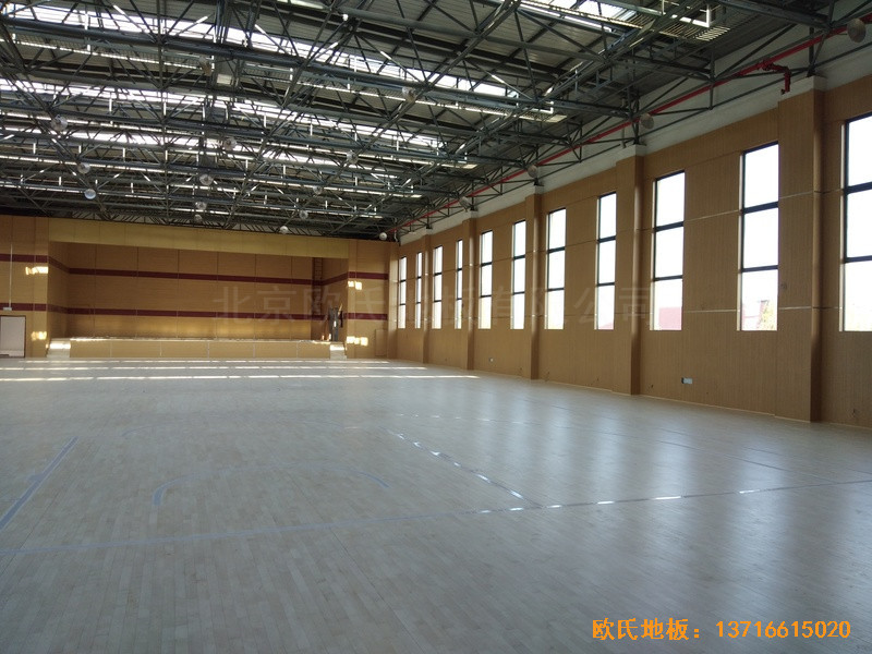 浙江德清縣三合體藝館運動木地板安裝案例3