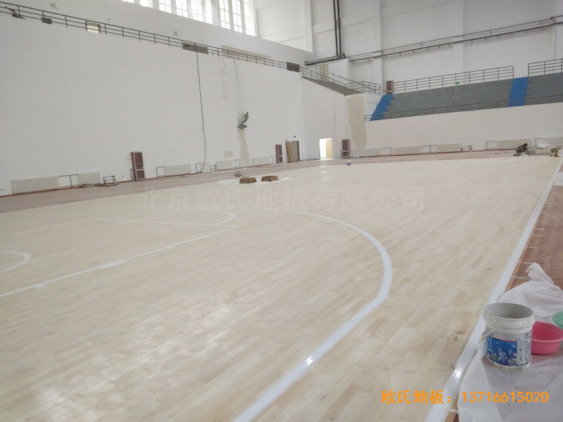 鹽池體育館體育地板安裝案例3