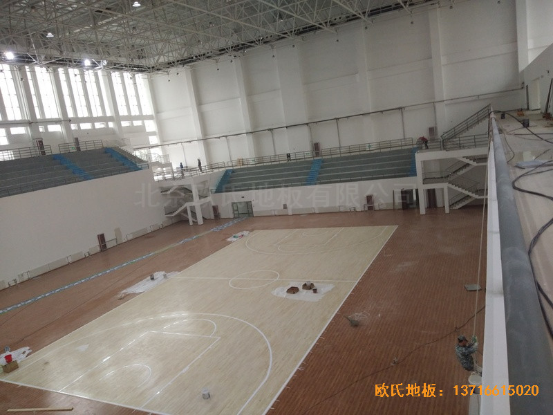 鹽池體育館體育地板安裝案例4