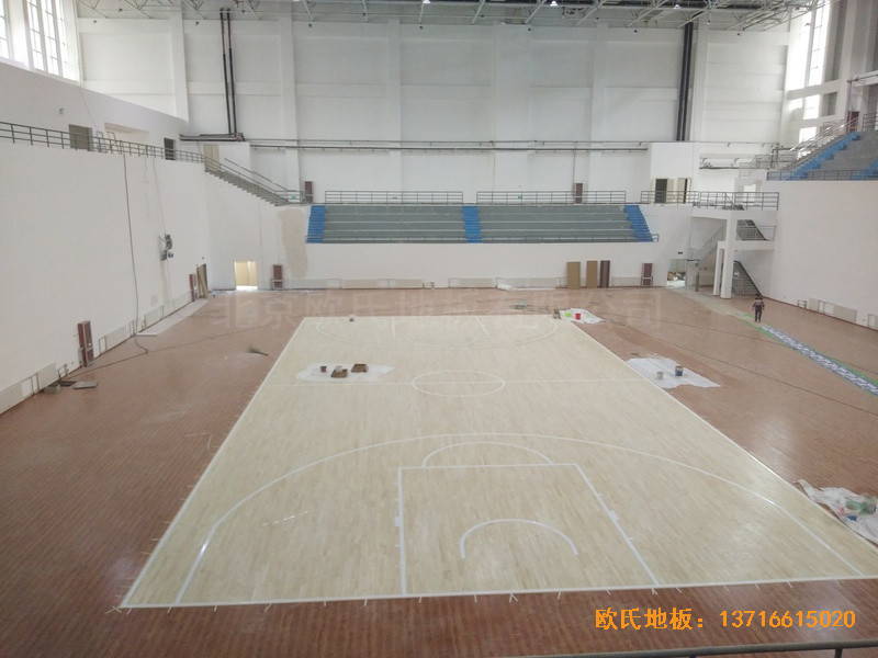 鹽池體育館體育地板安裝案例5