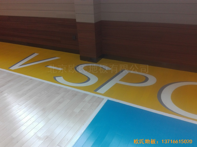長沙萬科金域行業(yè)體育館體育木地板鋪設案例3