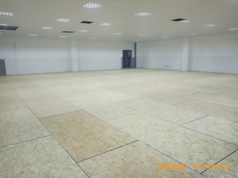 內蒙全民健身活動中心體育木地板鋪設案例2