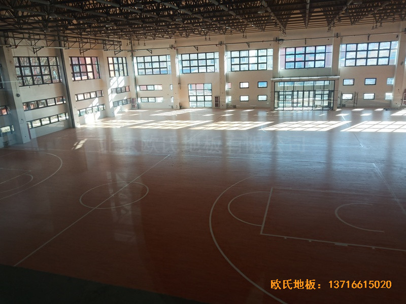 內蒙全民健身活動中心體育木地板鋪設案例5
