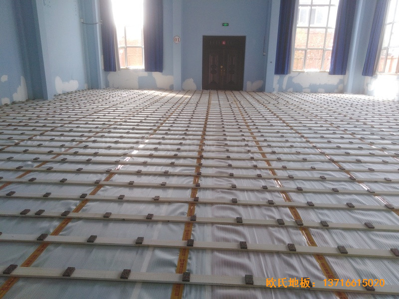 北京金通源健身中心體育木地板鋪設案例1