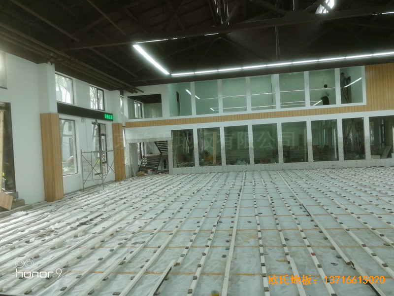 上海江楊南路485號攻守道場運動地板安裝案例1