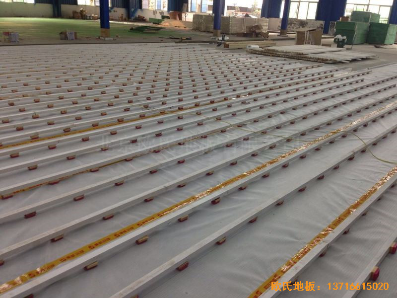 四川綿陽個人球館運動木地板安裝案例1