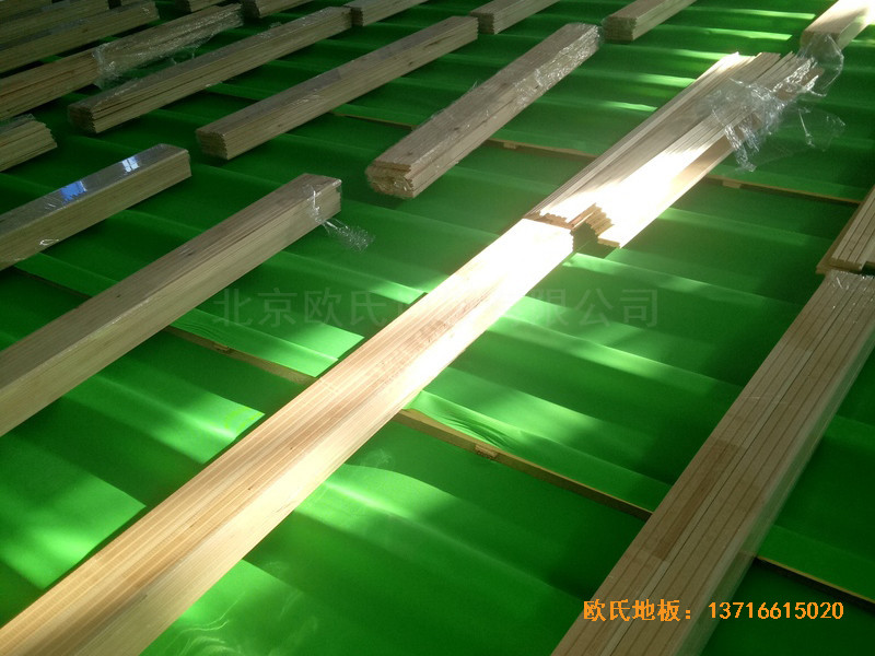 圖們鐵路運動館運動地板施工案例2