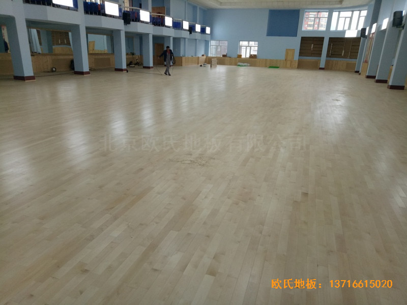 圖們鐵路運動館運動地板施工案例4