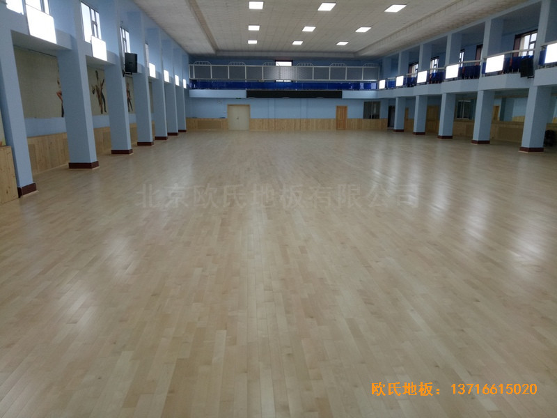 圖們鐵路運動館運動地板施工案例5