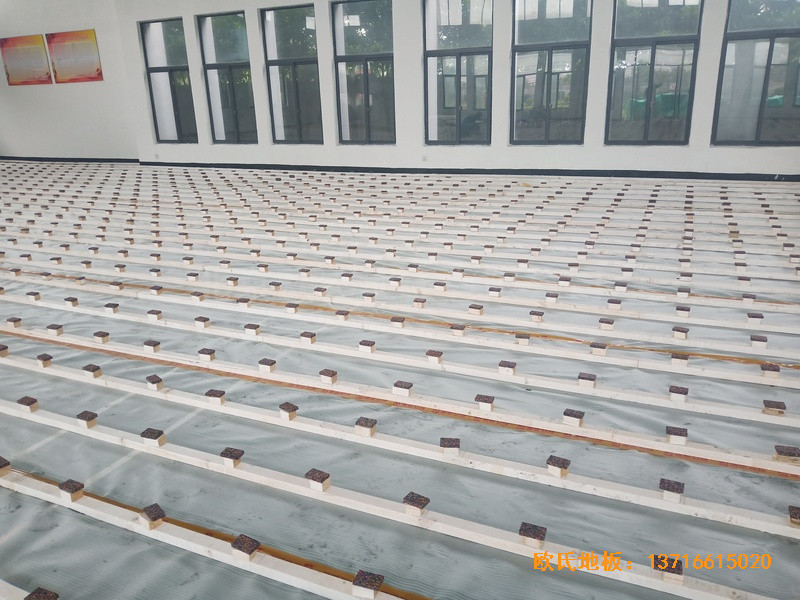 寧波中國石油儲蓄基地運動館運動地板安裝案例1