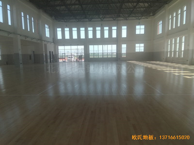 山東沾化第三實驗小學(xué)體育館運動木地板安裝案例
