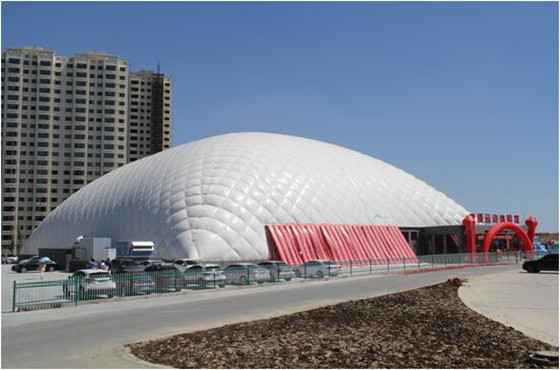 新疆排云氣膜館運動木地板