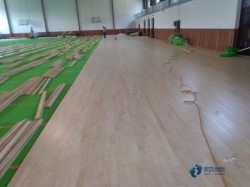 中等運動場館木地板施工隊