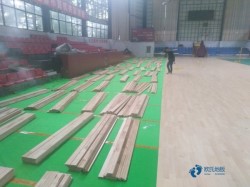 一般籃球體育木地板施工隊